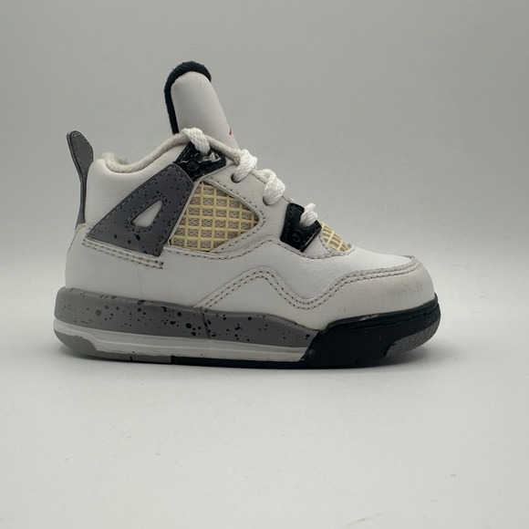 Jordan Other - Jordan 4 Retro White Cement Kids 6C White Grey 308500-103 Toddler Sneakers